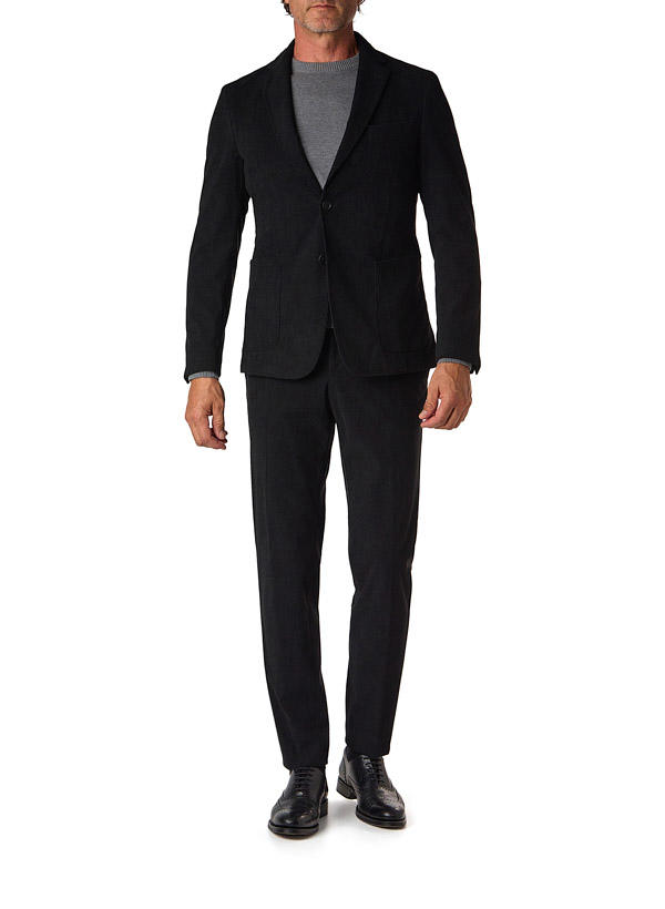 BOSS Black, Anzug Hanry-Genius, Slim Fit, Cord ungefüttert waschbar, schwarz