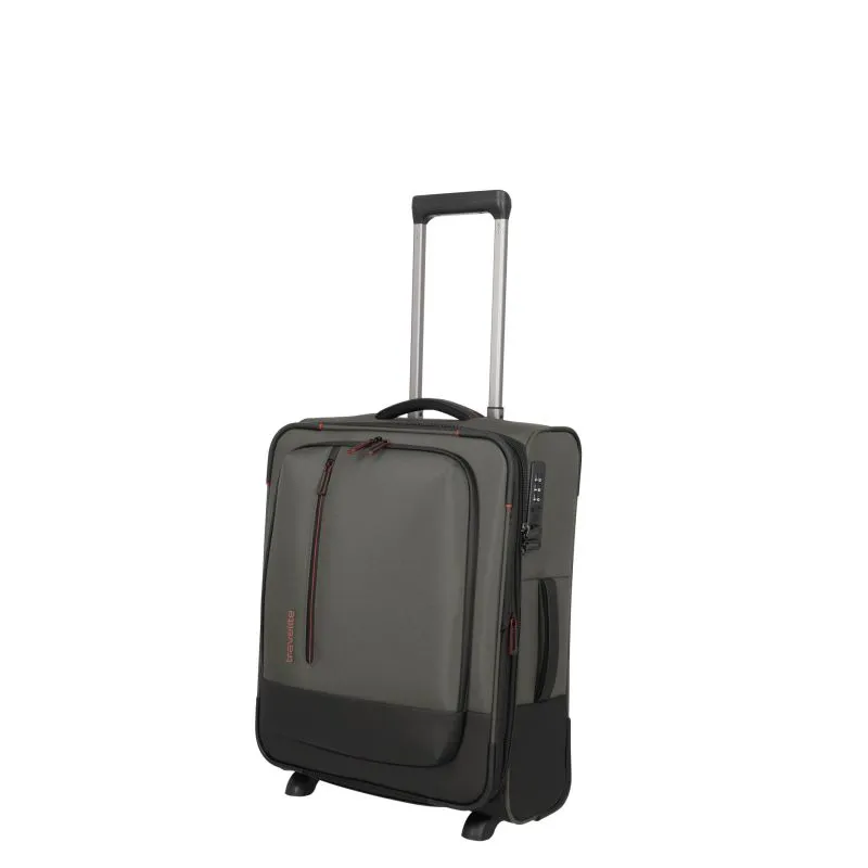 Travelite CROSSLITE Bordtrolley S mit 2 Rollen (54 cm) - Oliv