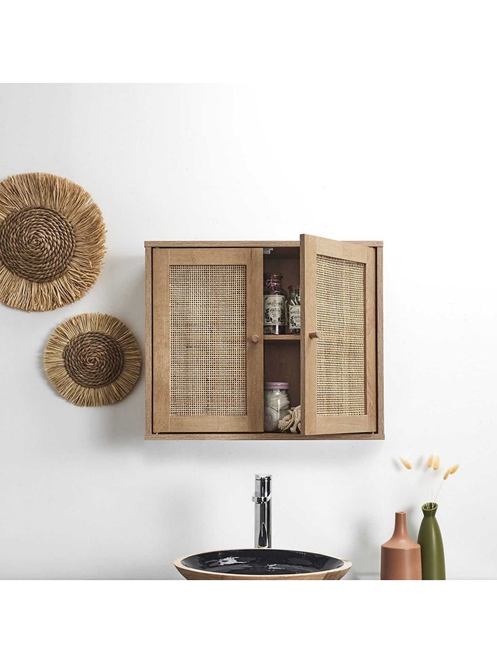 Ethnical Life Wandschrank in Hellbraun - (B)60 x (H)50 x (T)20 cm günstig kaufen onesize