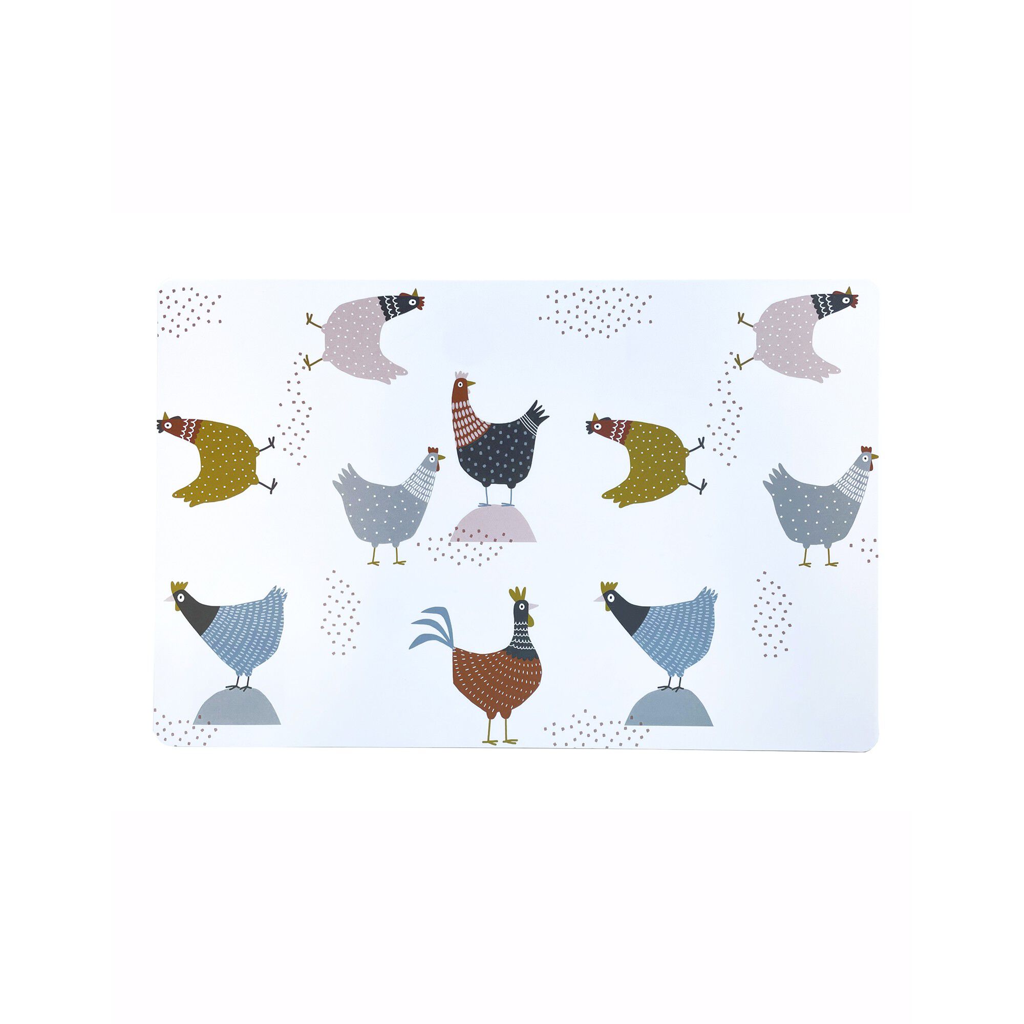 Set de table imprimé poules