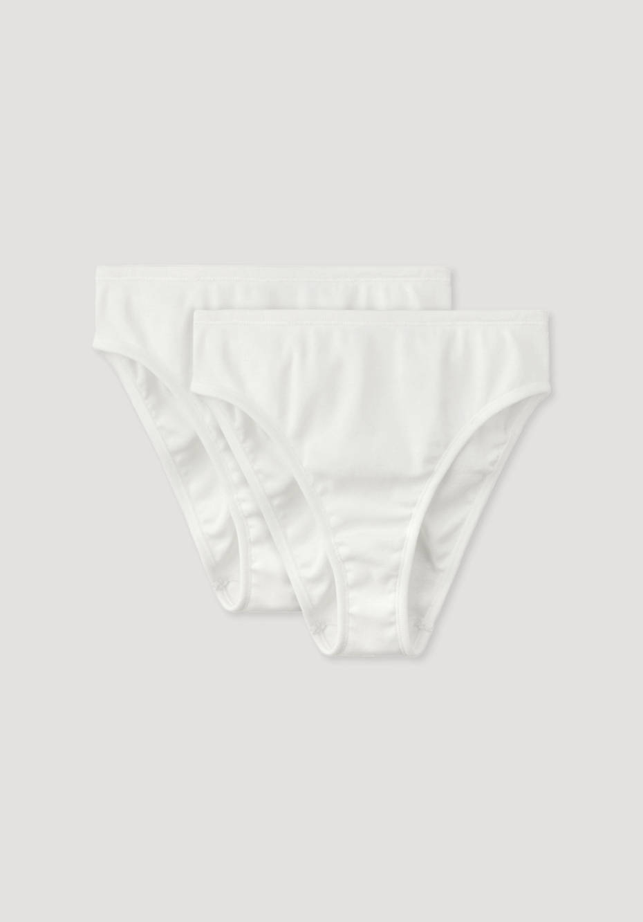 Slip high waist im 2er-Pack aus reiner Bio-Baumwolle