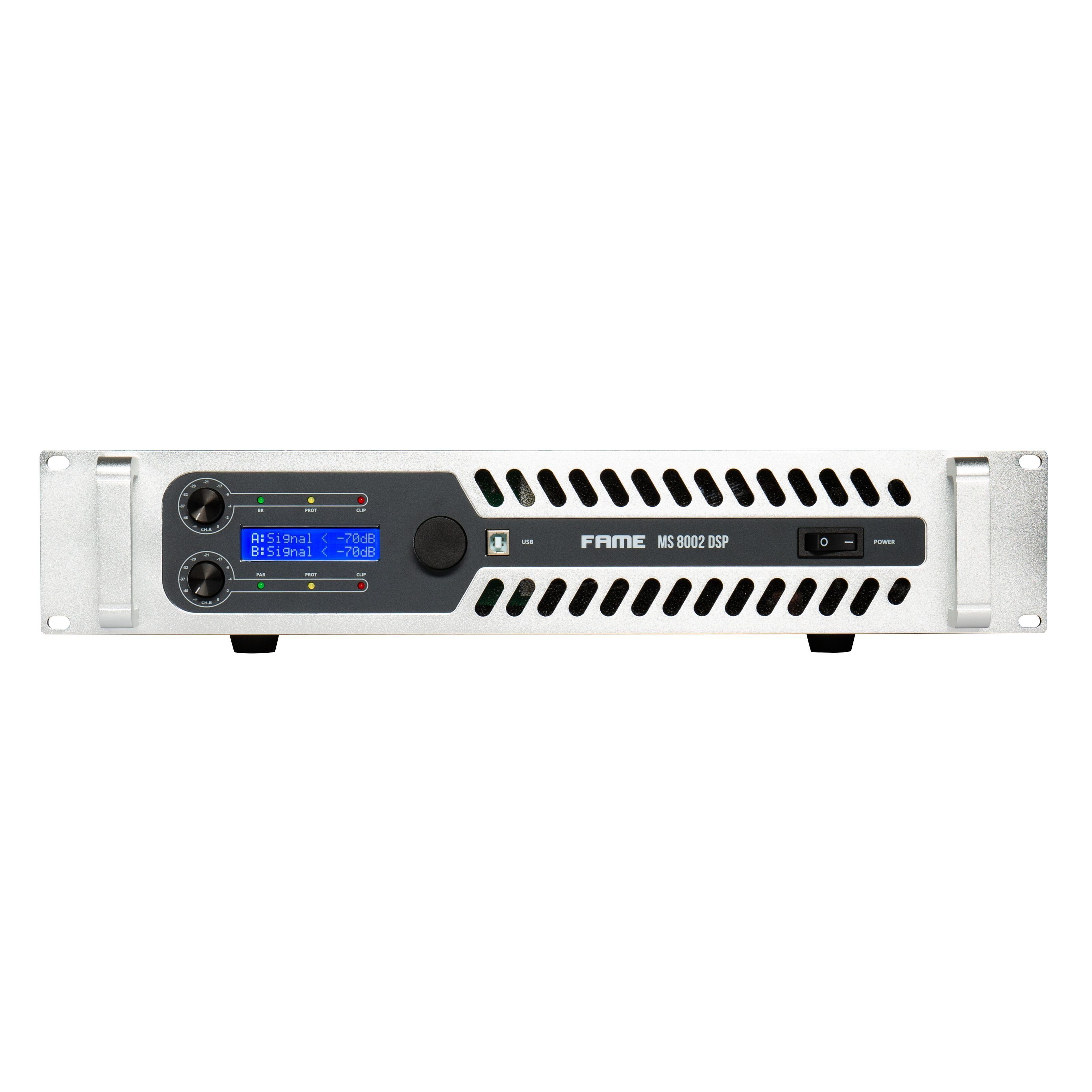 Fame Audio Endverstärker (MS 8002 DSP - 2-Kanal Endstufe)