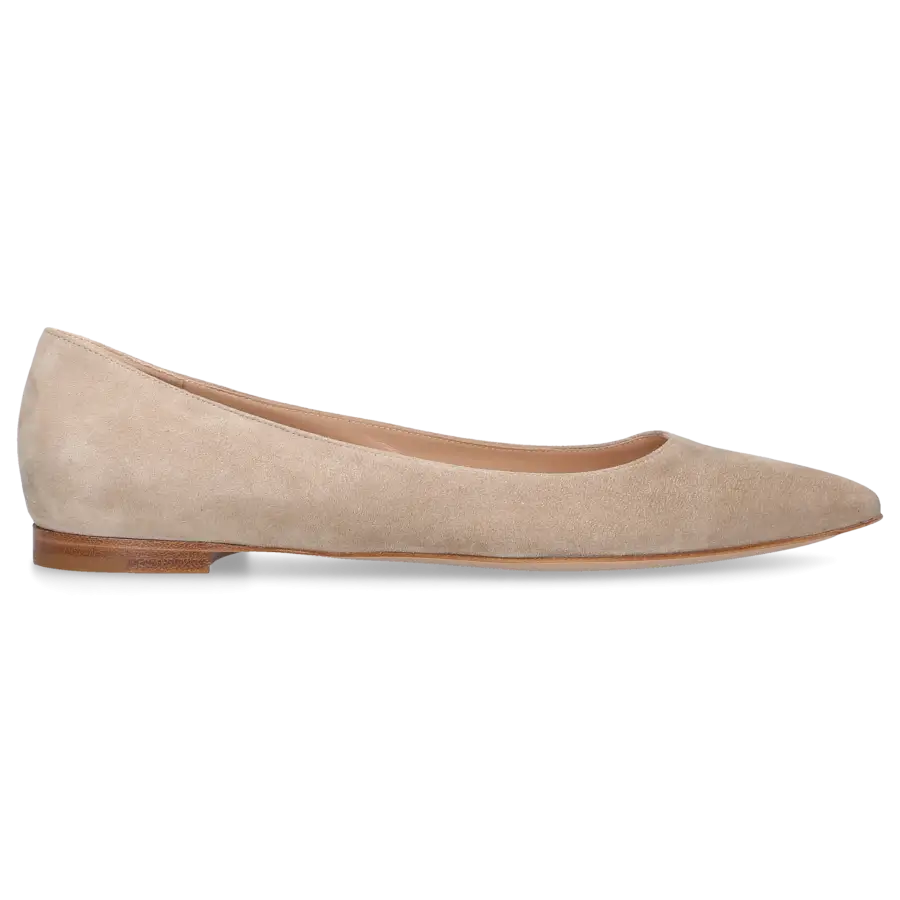 Gianvito Rossi - Ballerinas G20879 Veloursleder - beige