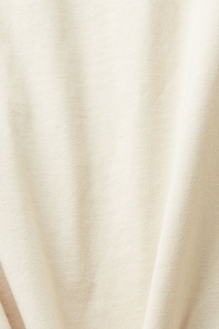 Baumwoll-T-Shirt mit Print auf der Brust