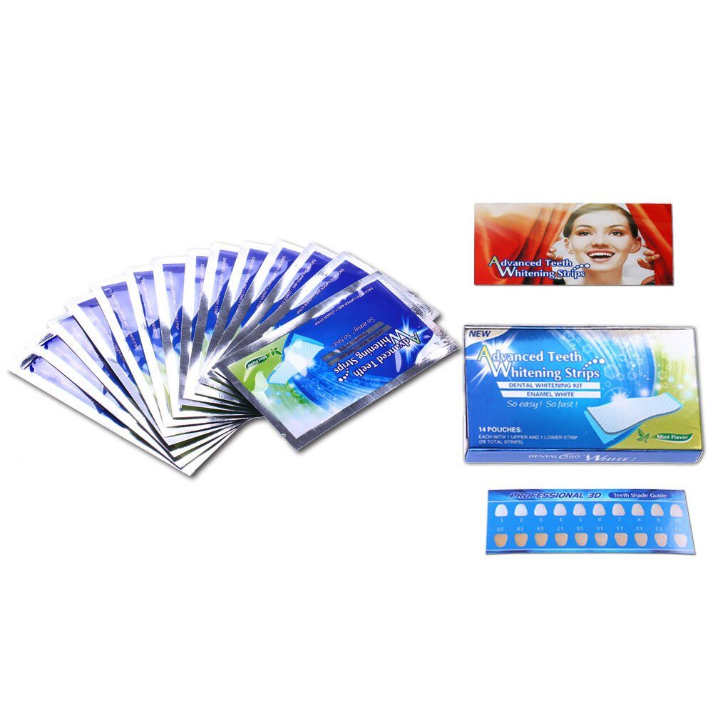 Olotos Zahnbleaching-Paste Zahnweiß Zahnaufhellung Streifen Whitestrips Weiss Zähne Bleaching