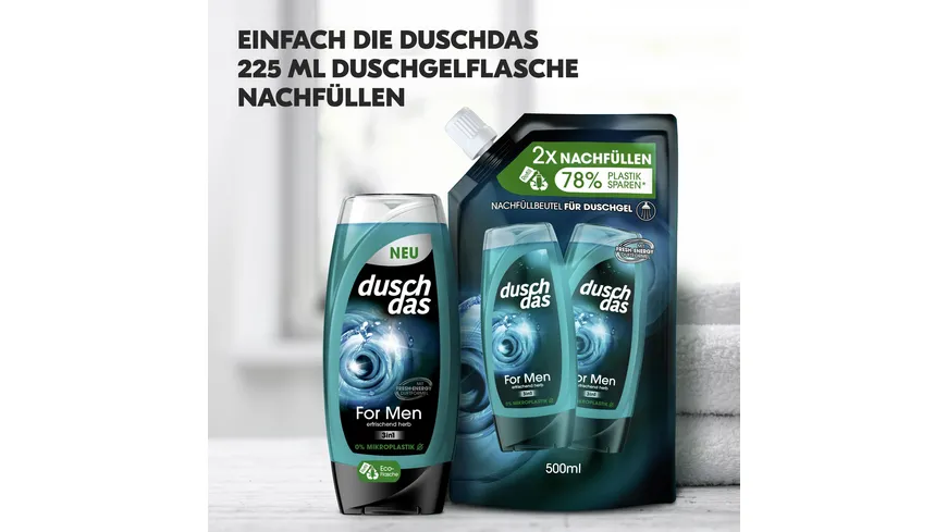 Duschdas Duschgel For Men Nachfüllbeutel 500 ml