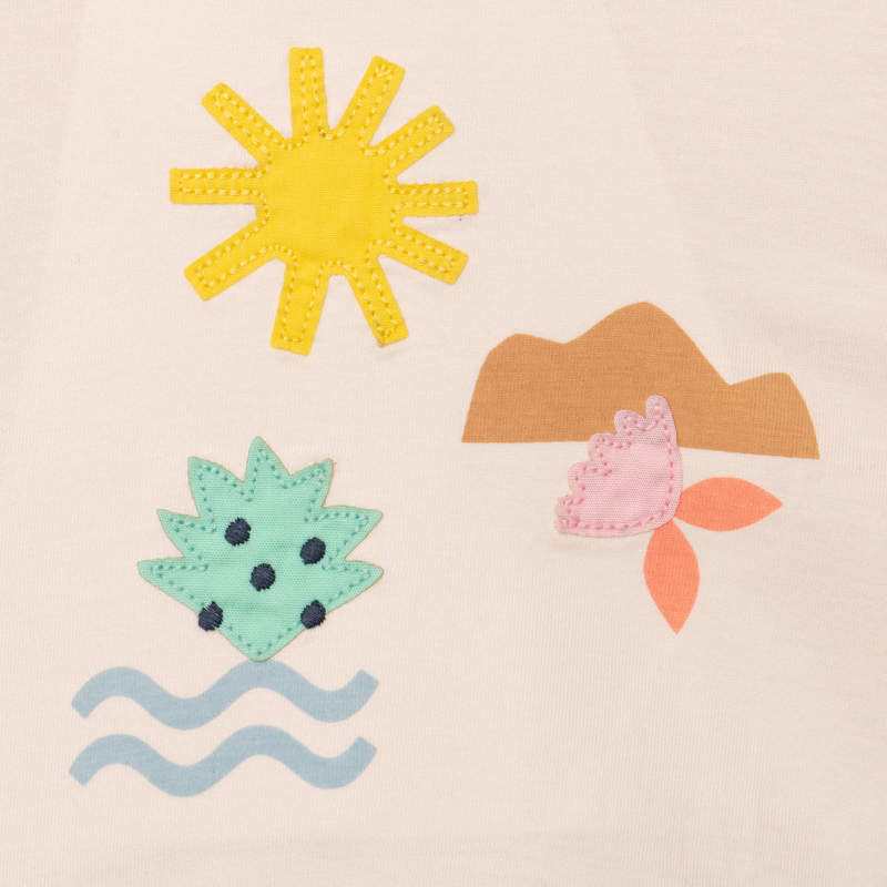 T-shirt bébé fille brodé blanc Catimini