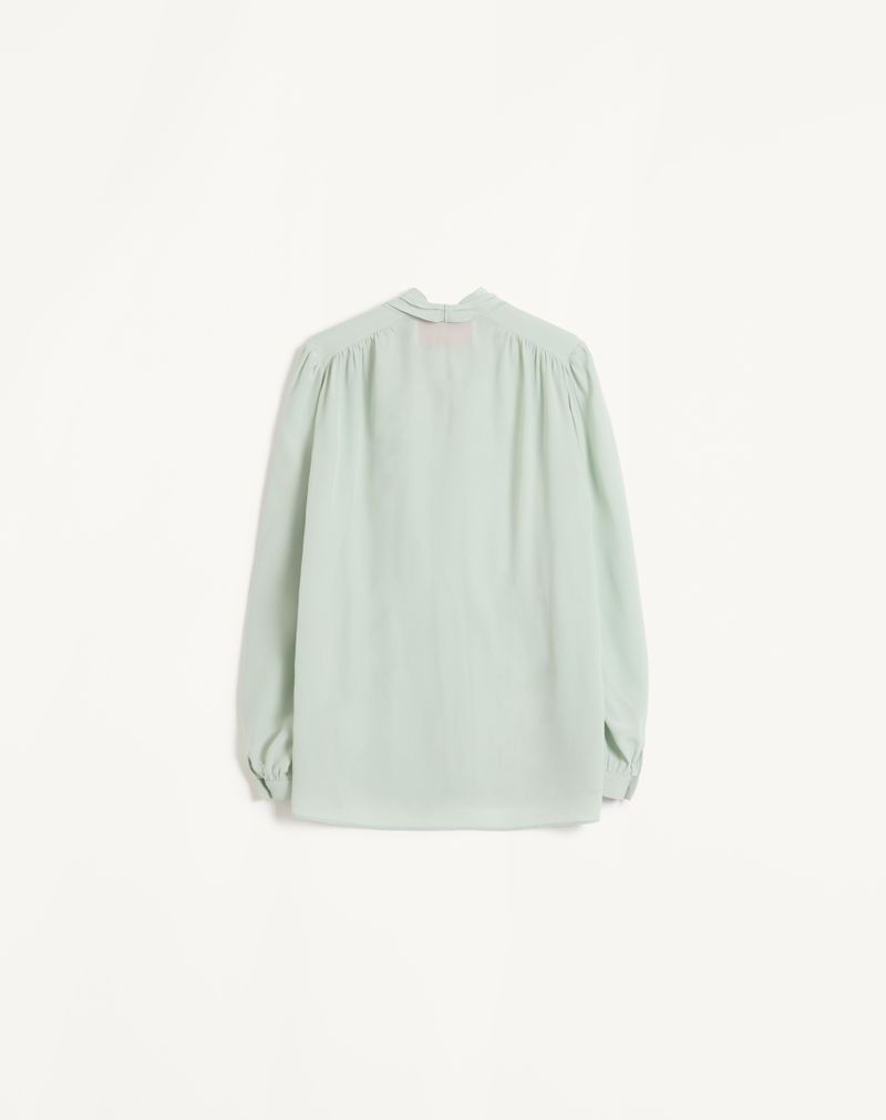 Camisa de crepe de chine