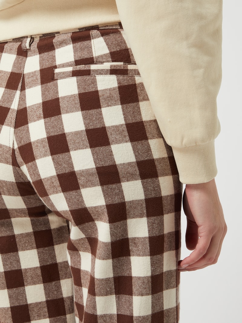 Stoffhose aus Flanell  in sand