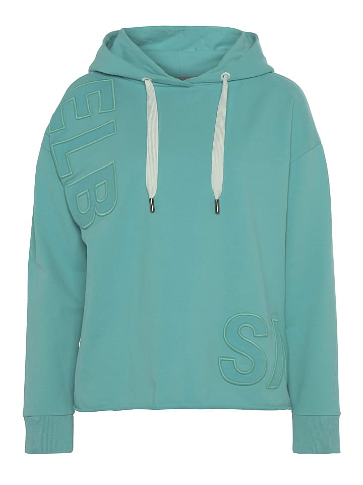 ELBSAND Kapuzensweatshirt in aqua günstig kaufen L
