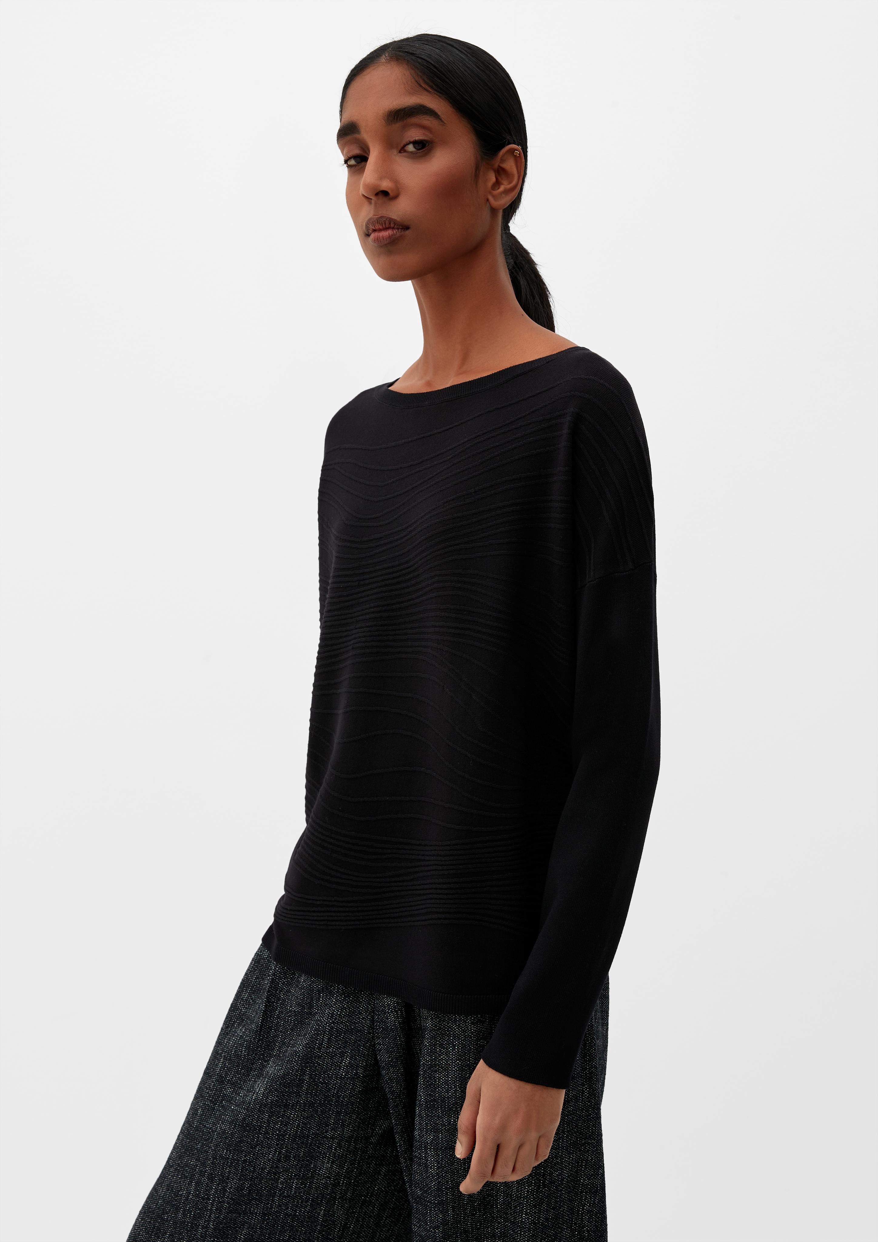 Pullover mit feinen Strickstreifen  2122153-9999