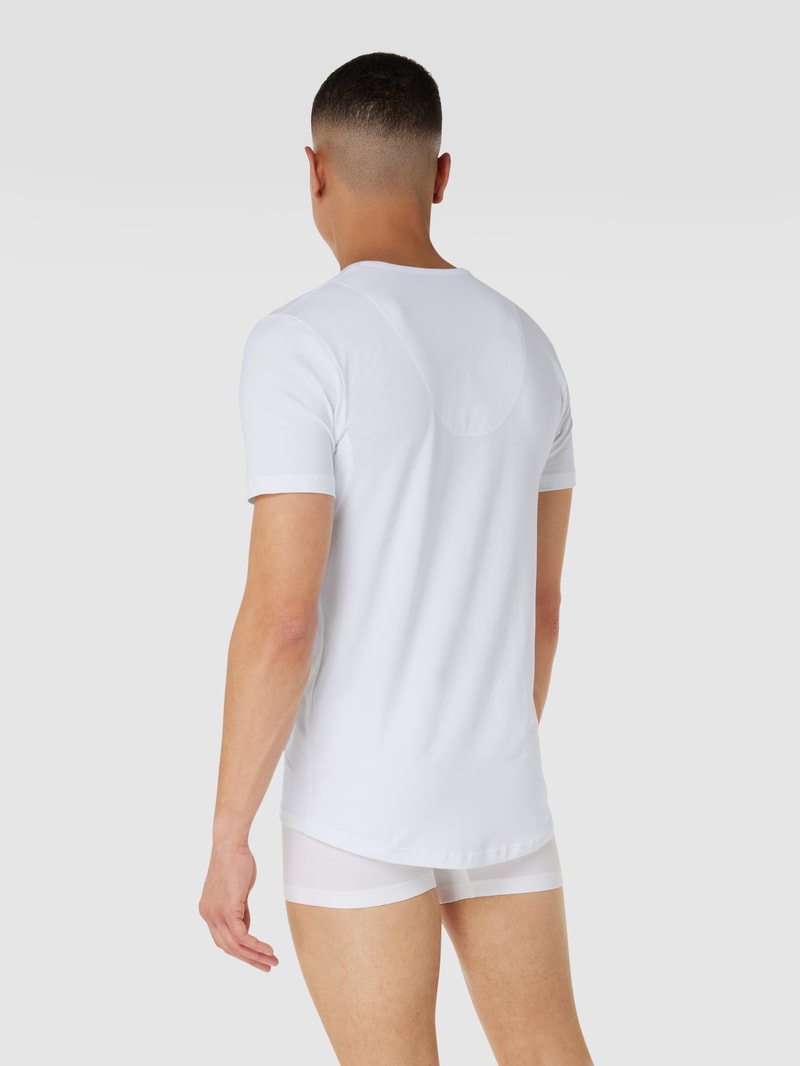 T-Shirt mit Stretch-Anteil Modell 'Das Drunterhemd' in weiß