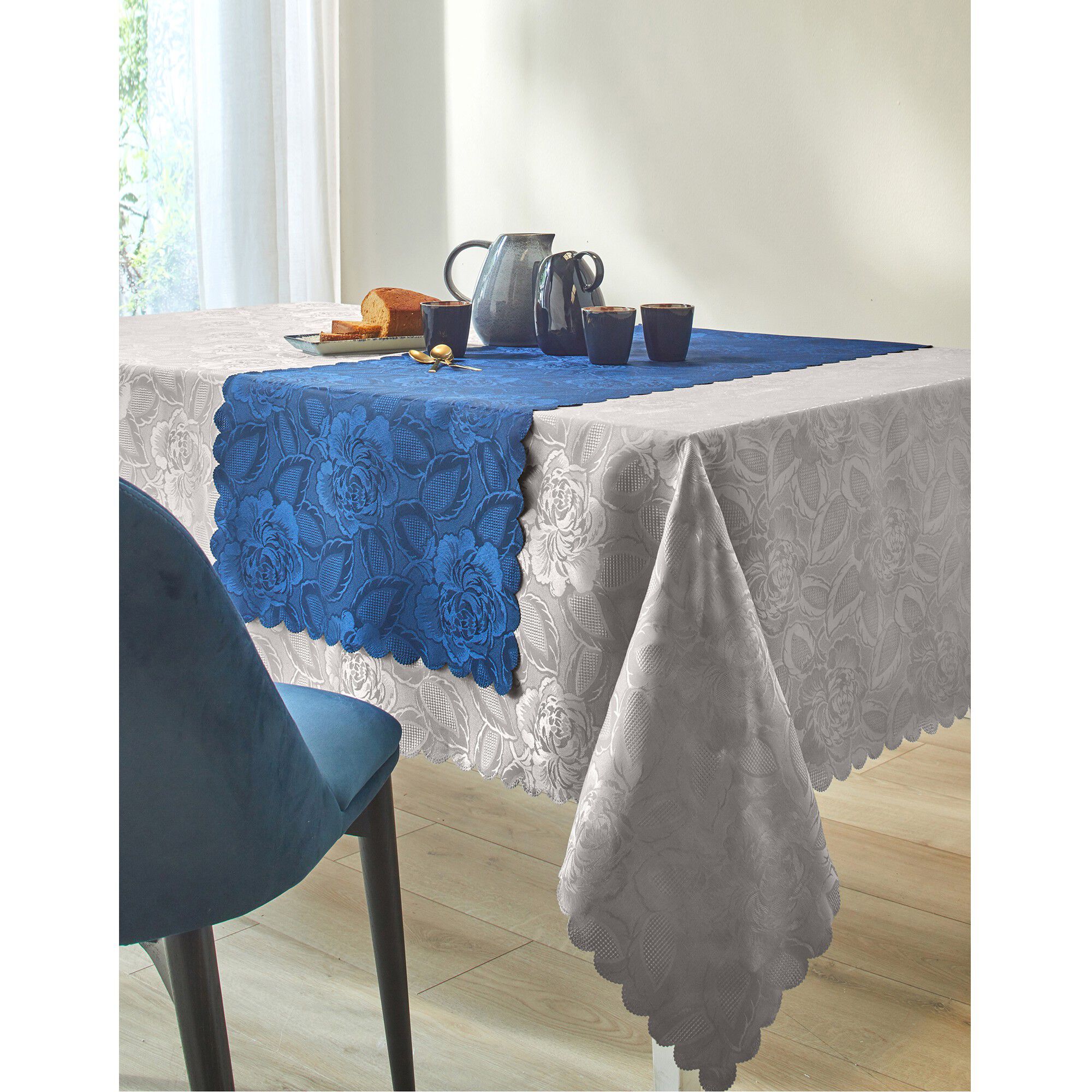 Nappe jacquard damassé