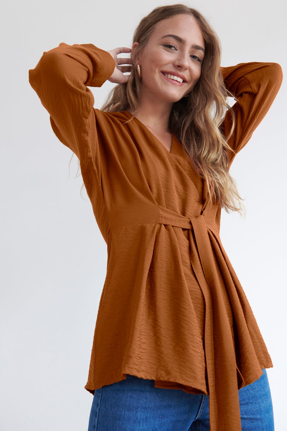 Jackie tie blouse