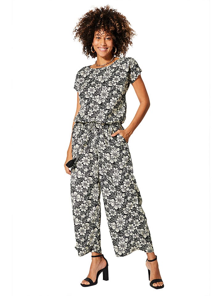 Aller Simplement Jumpsuit in Schwarz/ Weiß günstig kaufen 34-40