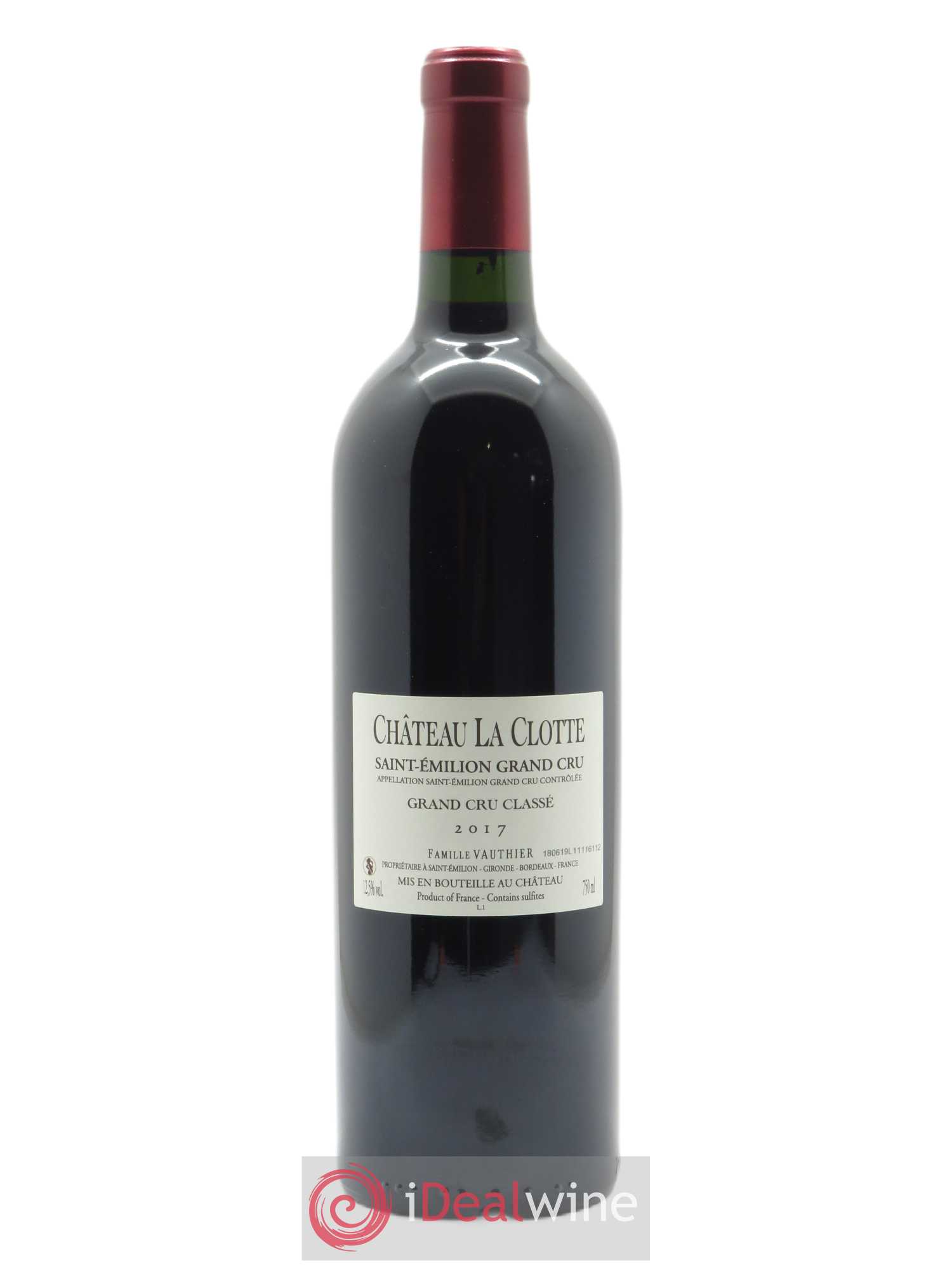 Château la Clotte (CBO à partir de 12 bts) 2017 - Lot de 1 Bouteille