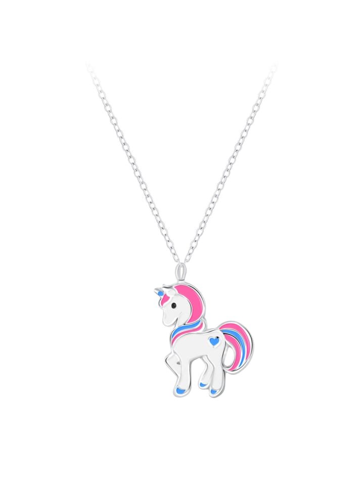 Alexander York Kette mit Anhänger EINHORN HERZ in 925 Sterling Silber, 2-tlg. günstig kaufen onesize