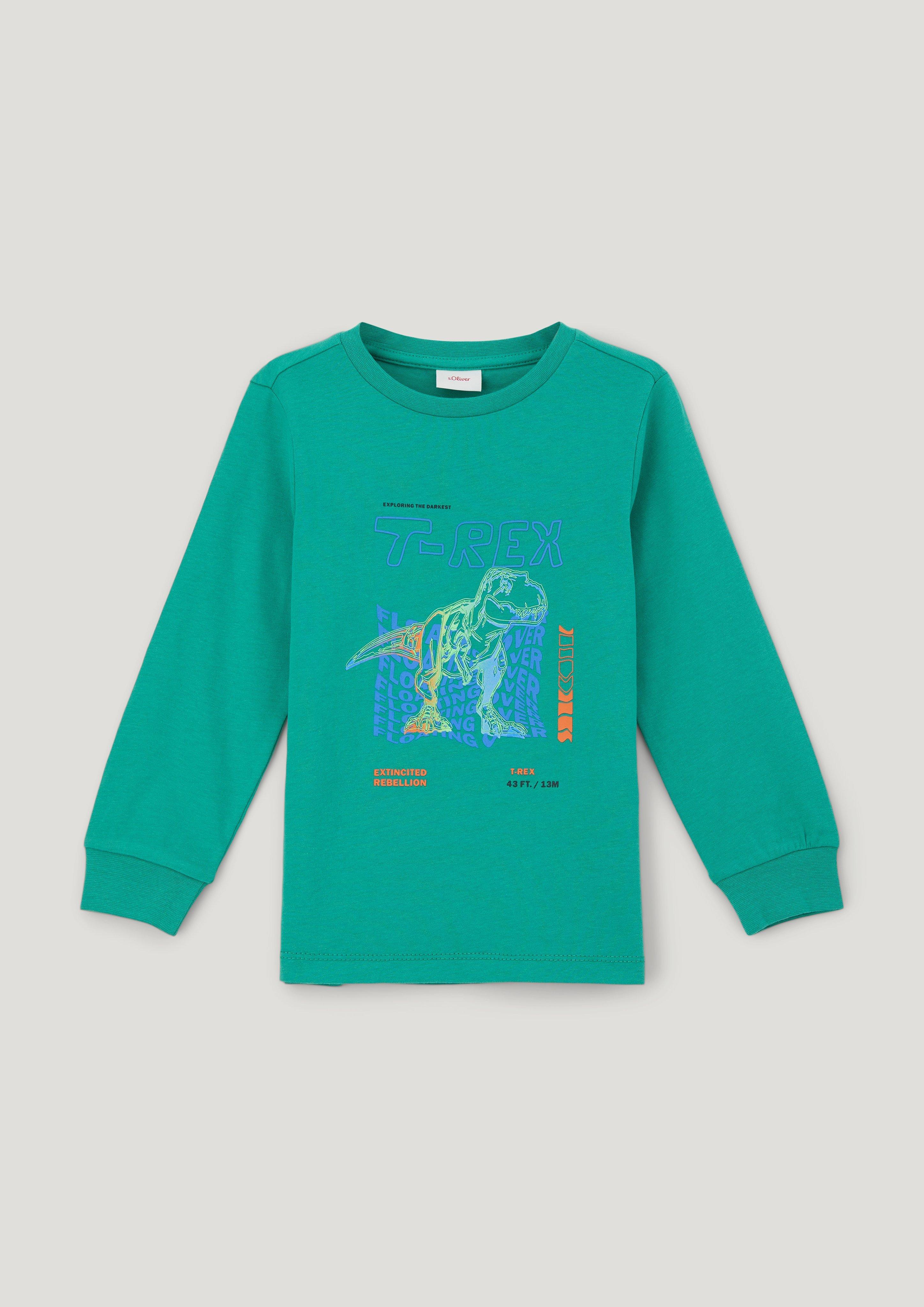 Longsleeve mit gummiertem Print  2134106-6619