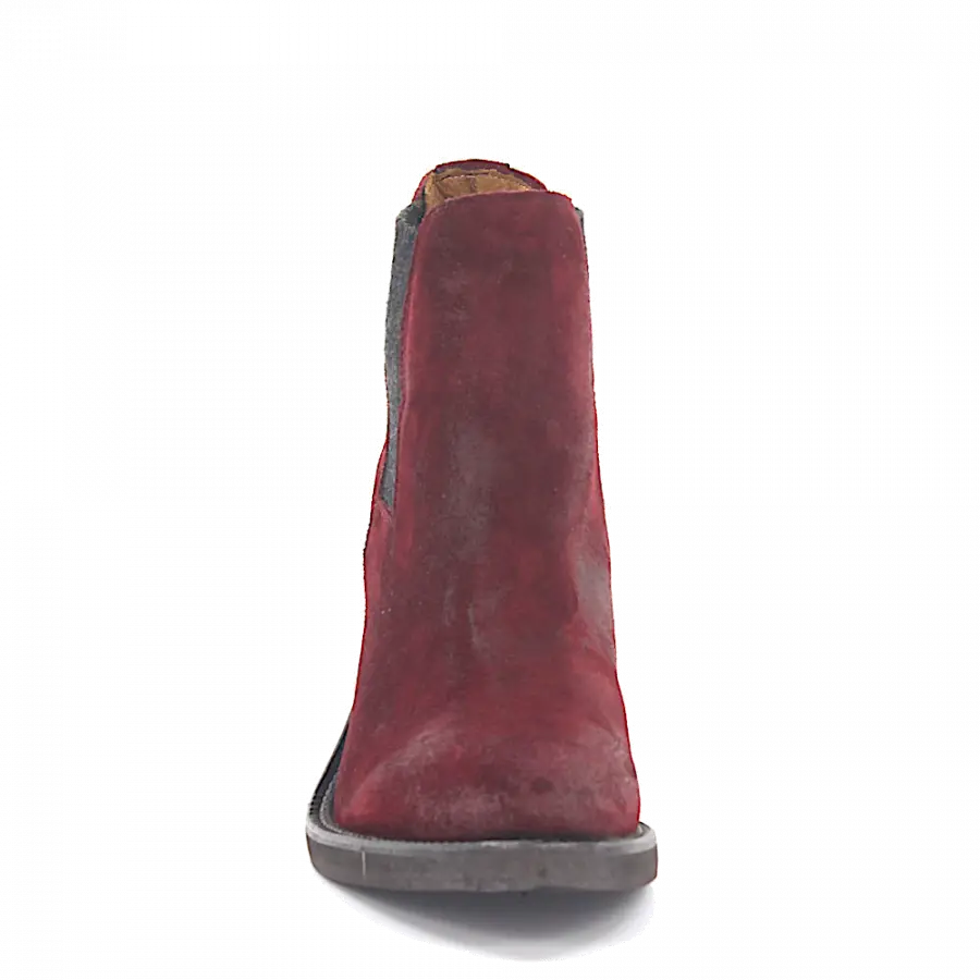 Budapester - Chelsea Boots 684 Veloursleder - rot
