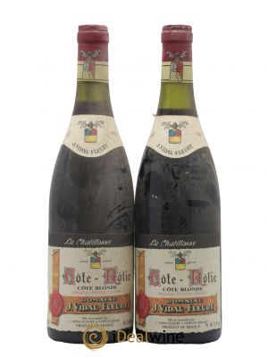 Côte-Rôtie Côte Blonde Domaine Vidal Fleury 1987 - Lot de 2 Bouteilles