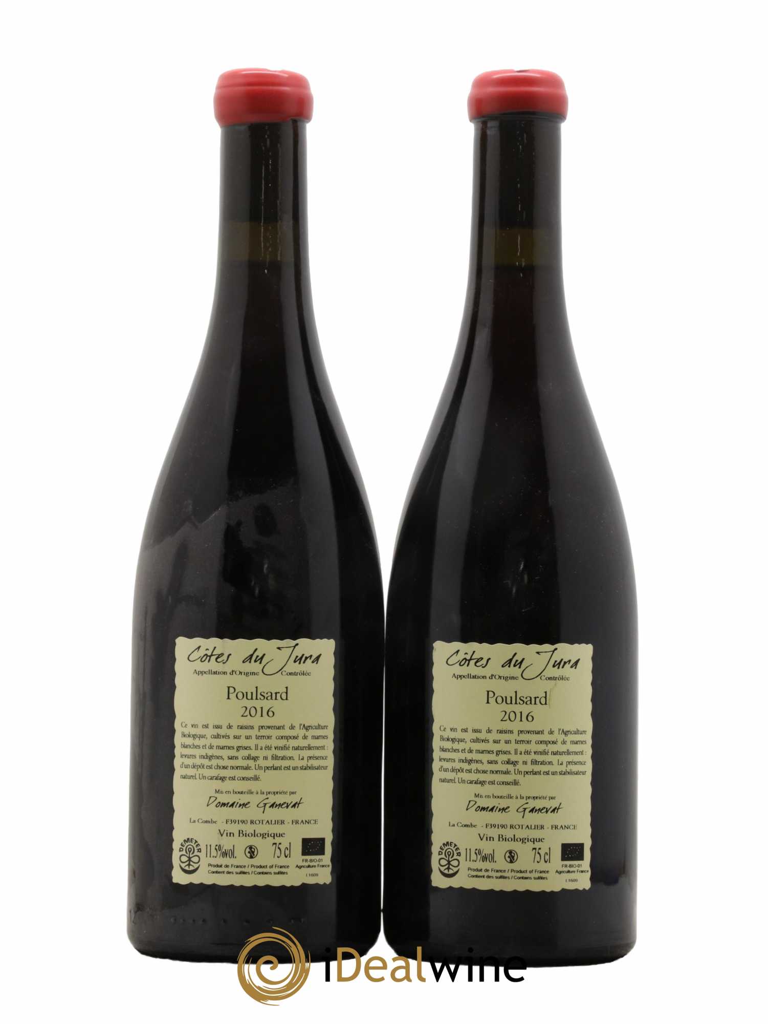 Côtes du Jura Cuvée de l'Enfant Terrible Jean-François Ganevat (Domaine)  2016 - Lot de 2 Bouteilles