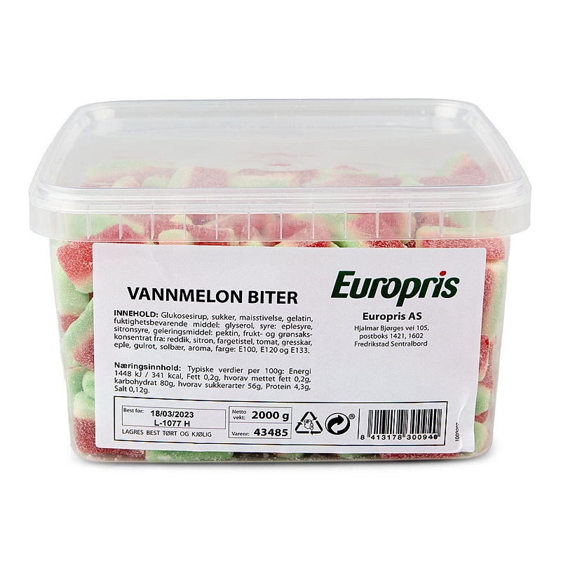KnallGodt Vannmelonbiter 2,0 kg