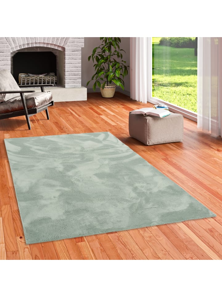 Pergamon Fellteppich Super Soft Pearl in Groen günstig kaufen