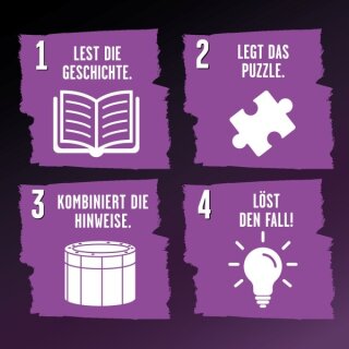 Krimipuzzle !!! - Skandal auf dem Reitturnier (200 Teile)