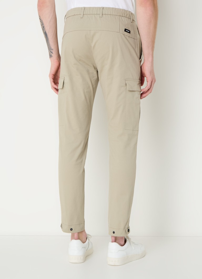 Calvin Klein Slim fit cropped cargo pants with flap pockets
