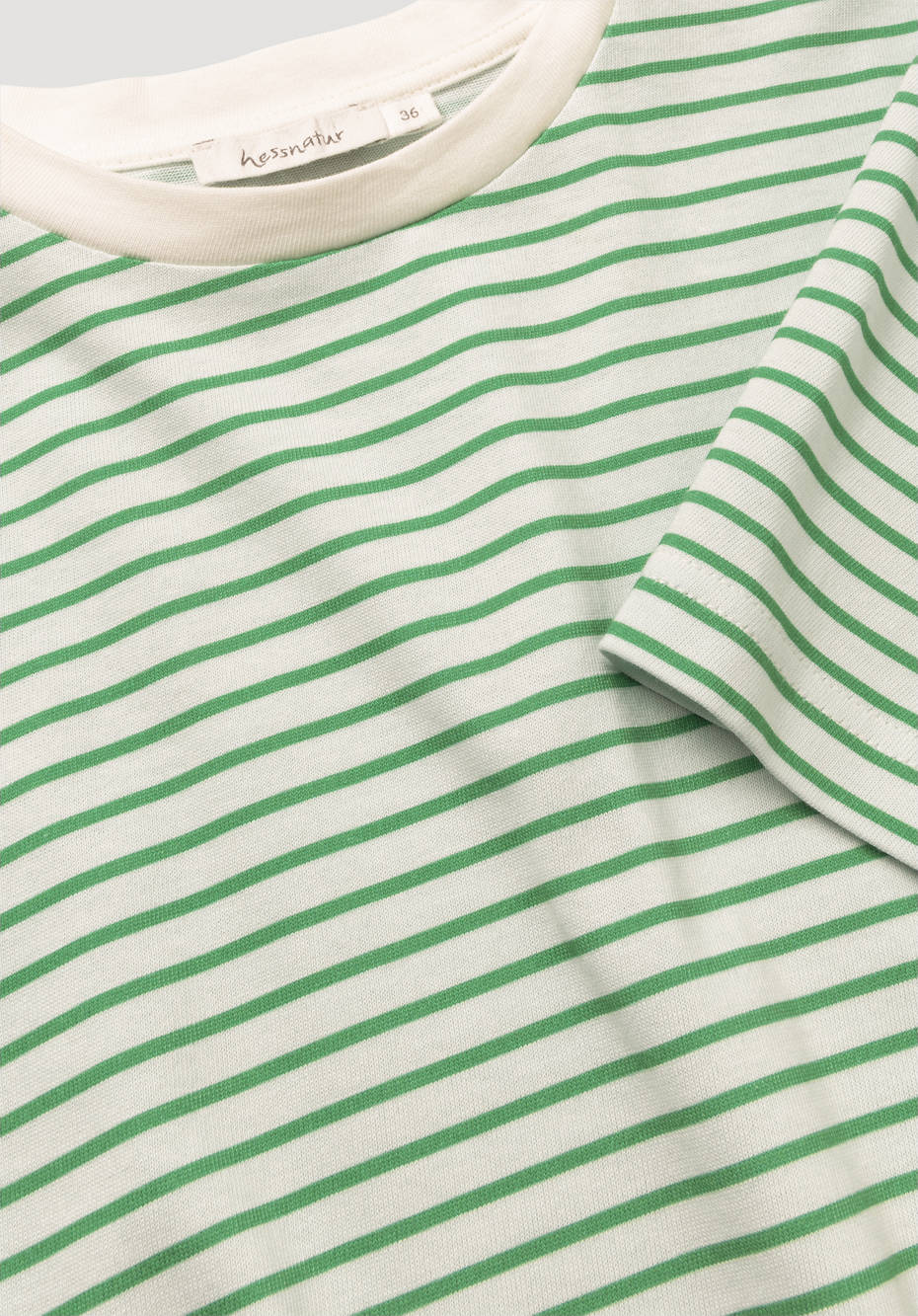 Kurzarm-Ringelshirt aus reiner Bio-Baumwolle
