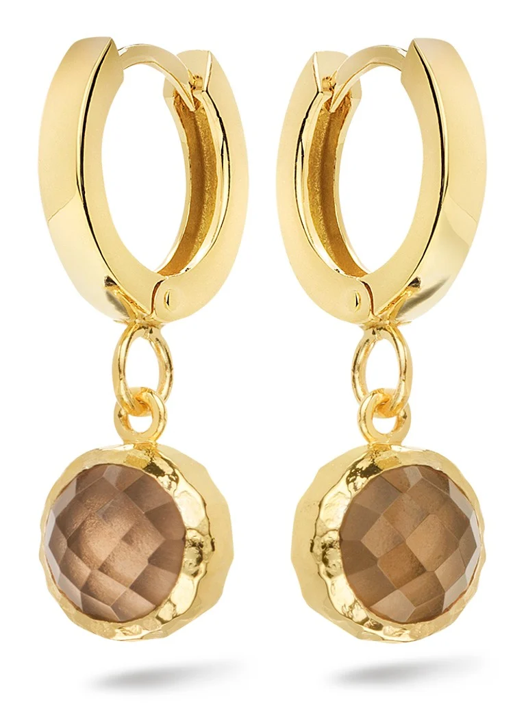 Brincos folheados a ouro Amalfi da Casa Jewelry