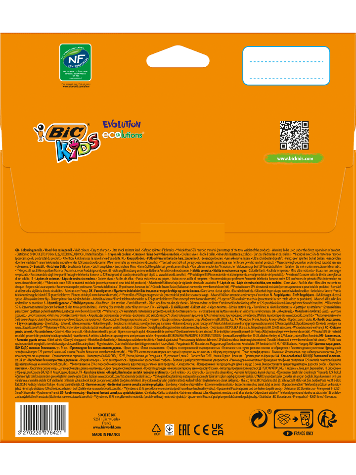 Bic Kids Buntstifte ECOlutions Evolution, zum Malen in 24 Farben, im Karton Etui, ab günstig kaufen onesize