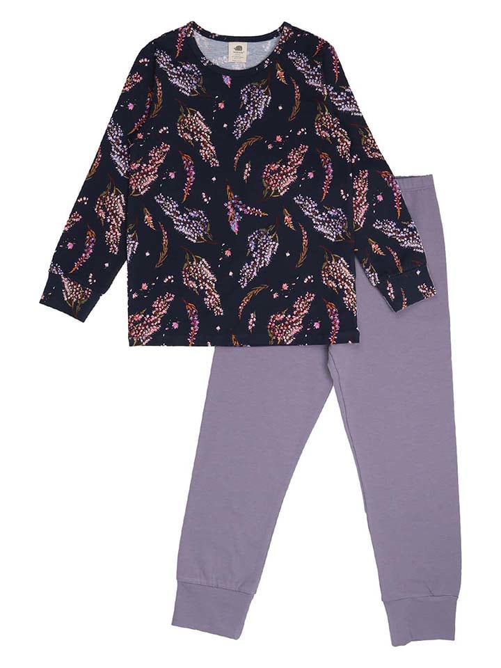 Walkiddy Pyjama in Dunkelblau/ Lila günstig kaufen
