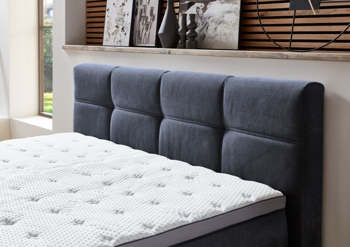 Sun Garden Boxspringbett Portage mit Bettkasten Petrol 180 x 200 cm