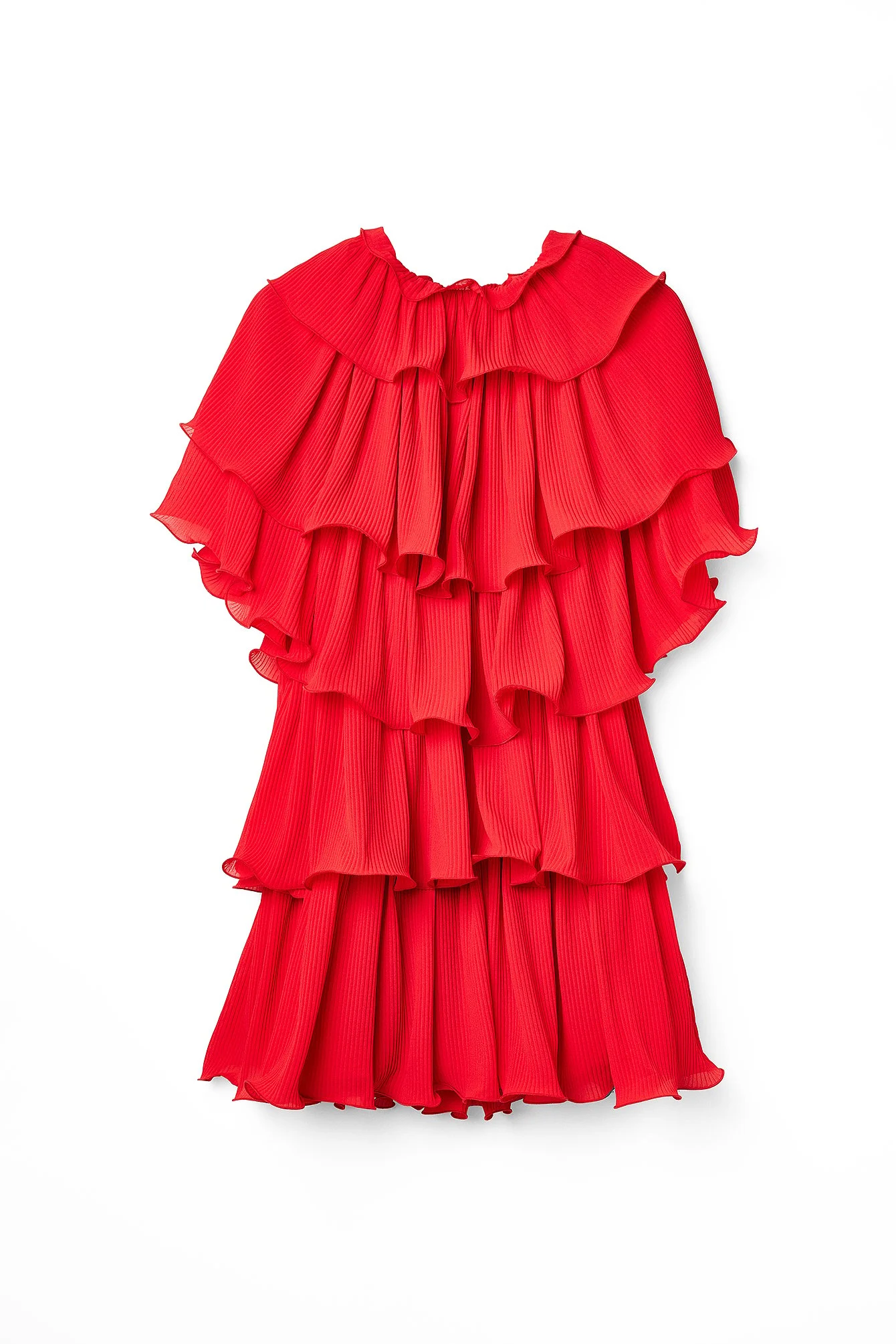 Minikleid mit Volantdetail
