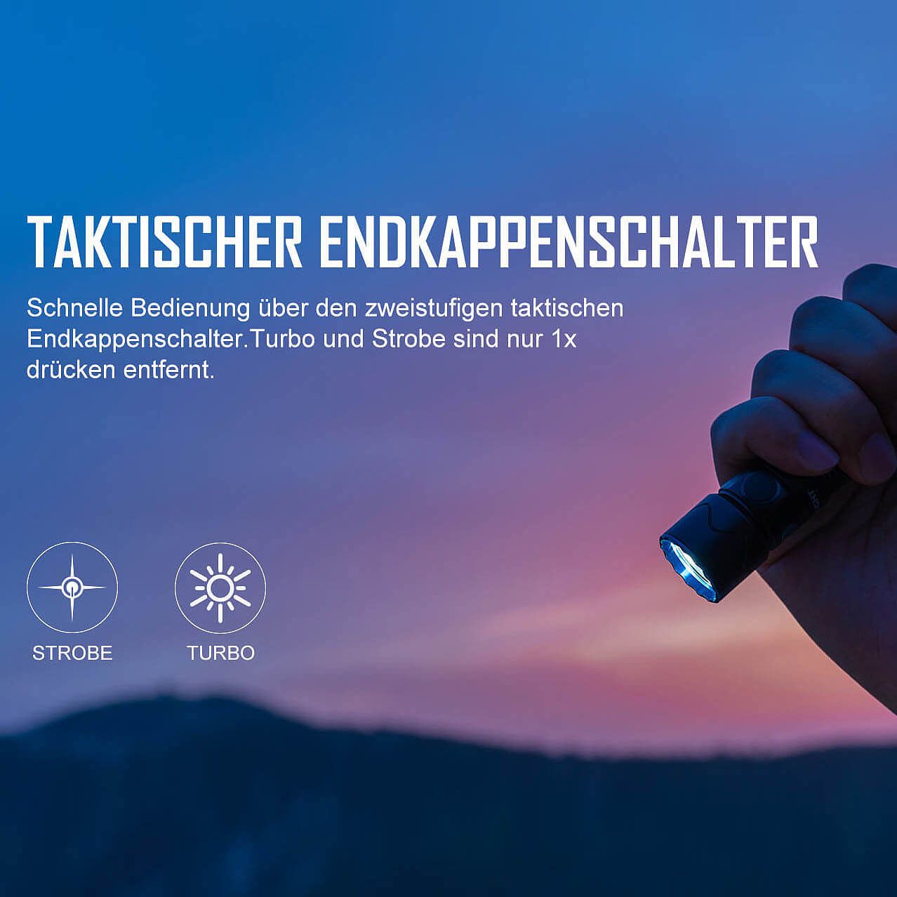 Warrior Mini 2 Taktische Taschenlampe