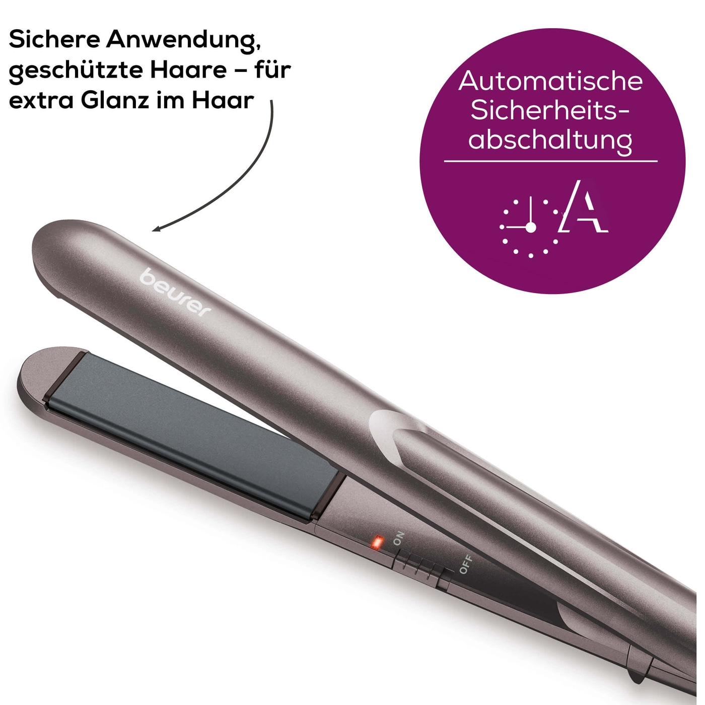 HS 15 Haarglätter-Schnell aufheizbarer und besonders schonender Haarglätter für ein vielseitiges Haarstyling