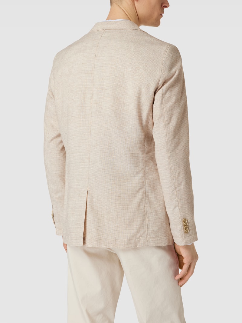 2-Knopf-Sakko mit Strukturmuster in beige