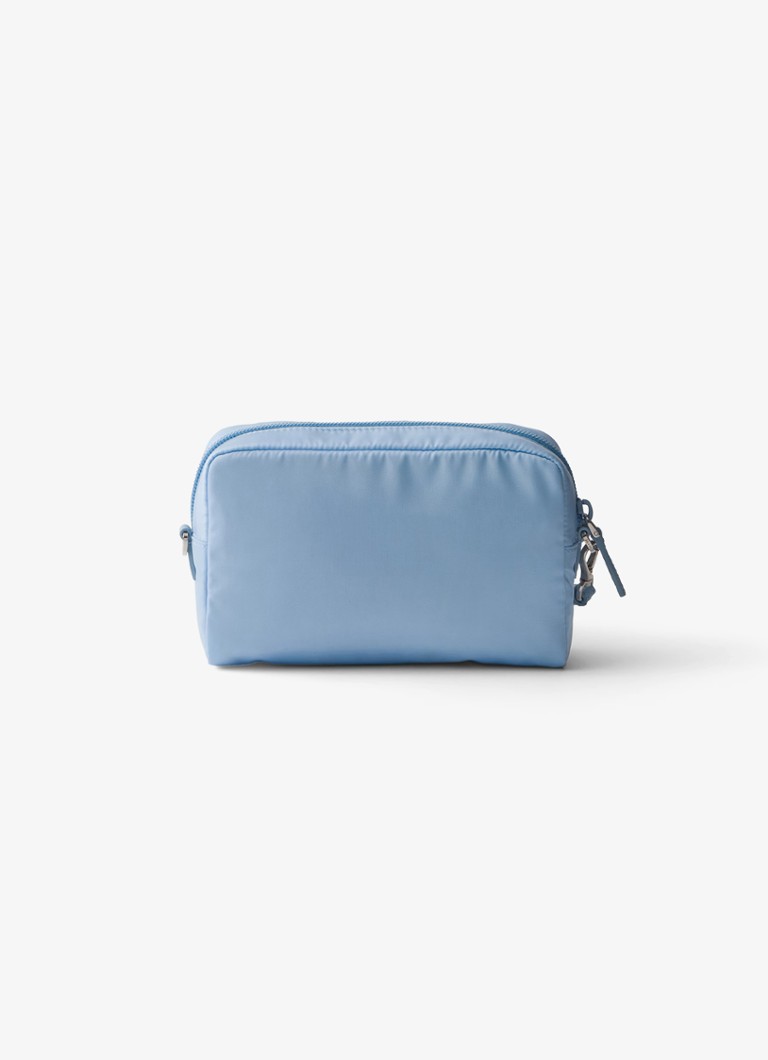 Prada Re-Nylon toiletry bag with leather details and logo