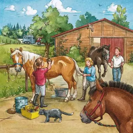 Kinderpuzzle ab 5 Jahren - Mein Reiterhof - 49 Teile
