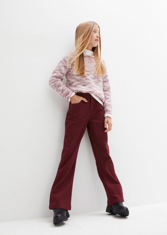Ausgestellte Mädchen Twillhose