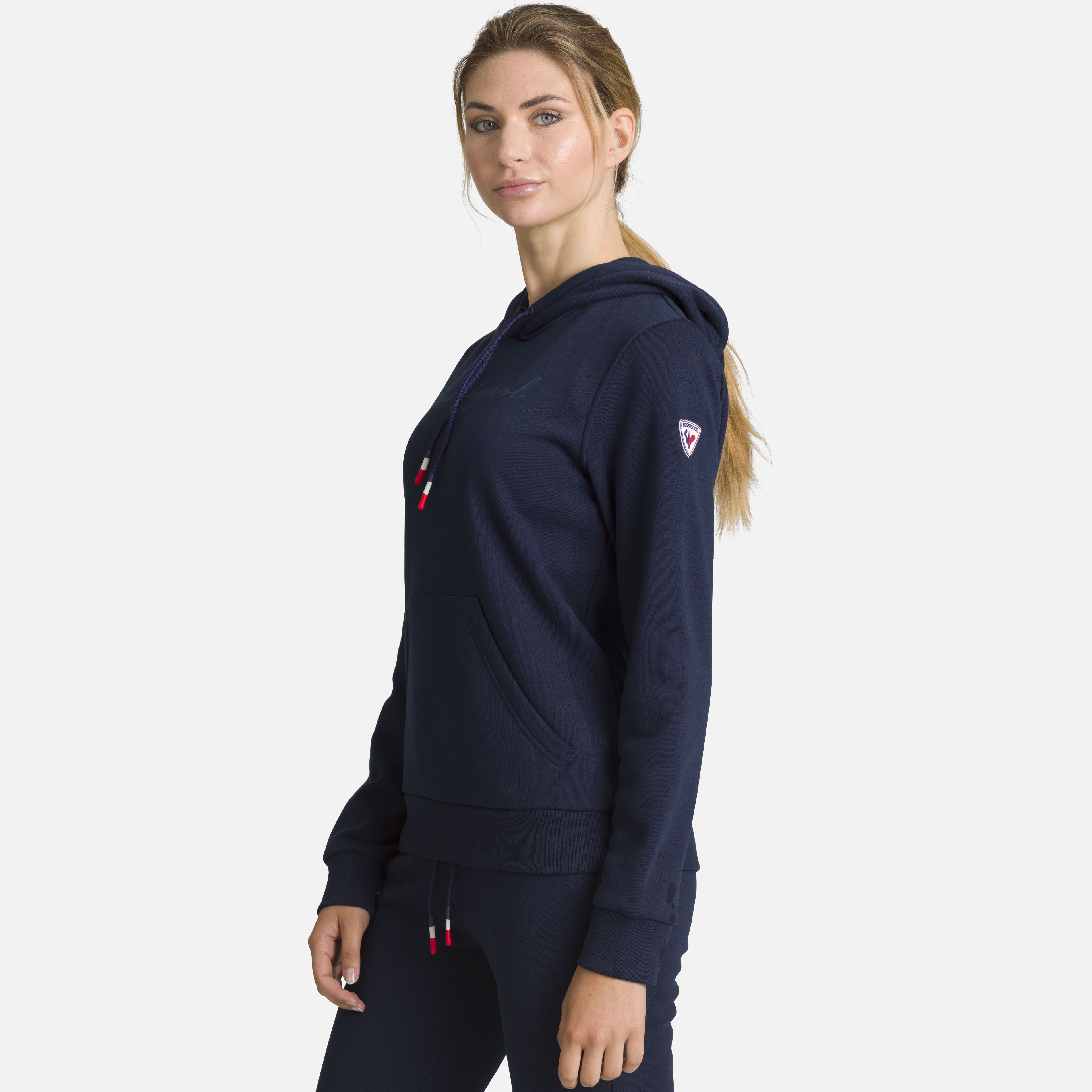 Sweat en coton à capuche Logo Femme