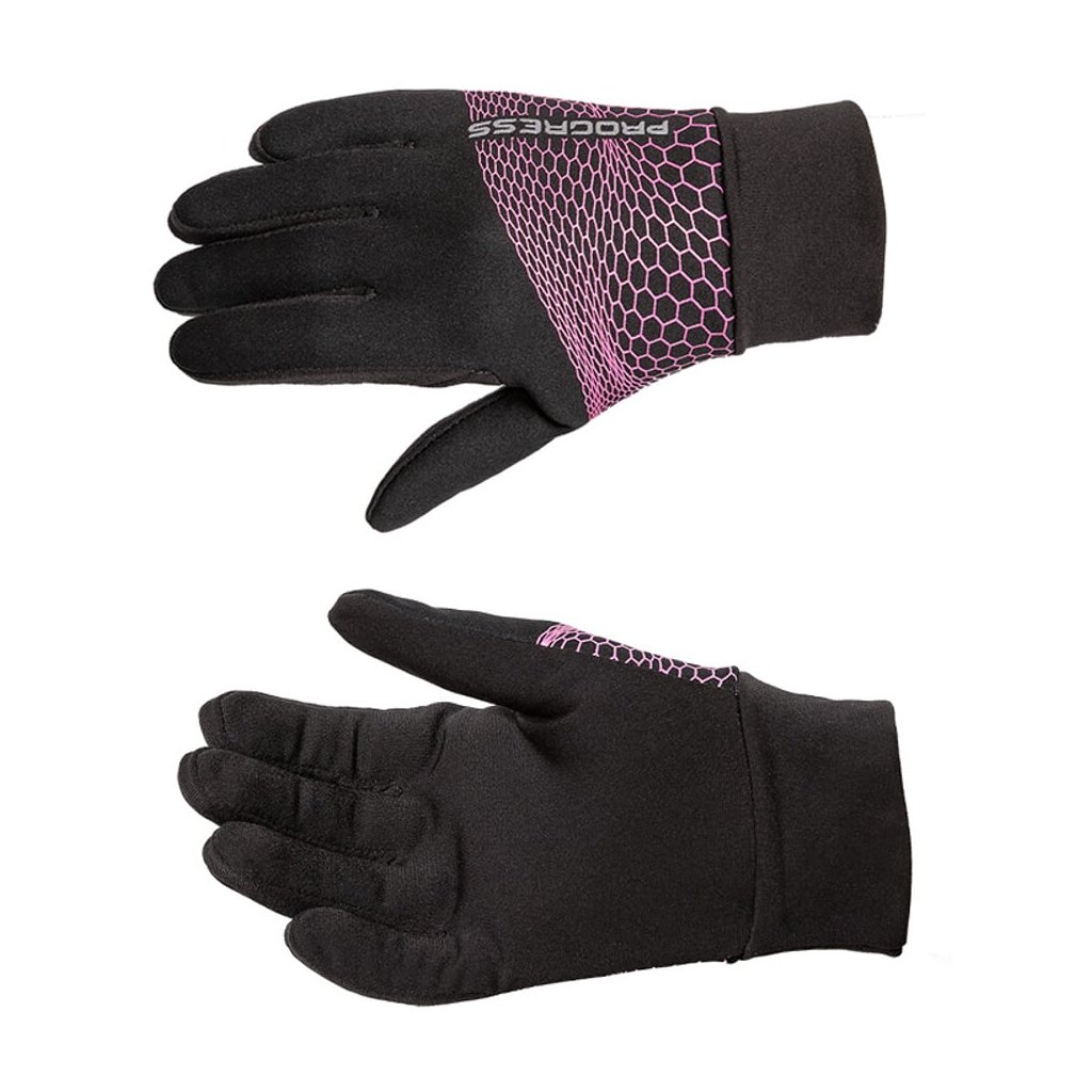 Progress COOLIO GLOVES Winterhandschuhe für Kinder Schwarz/Rosa