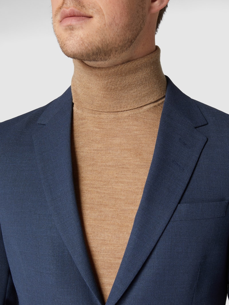 Regular Fit 2-Knopf-Sakko 'Traveler' mit Stretch-Anteil Modell 'Jarl' in blau