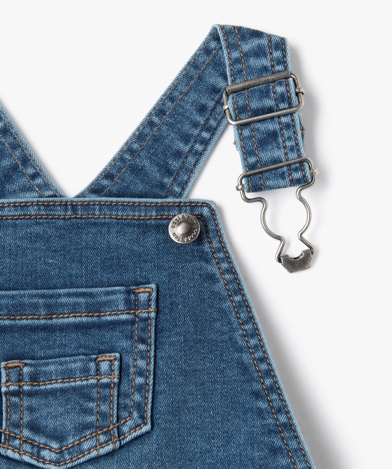 Salopette bébé Garçon en denim stretch denim | GEMO