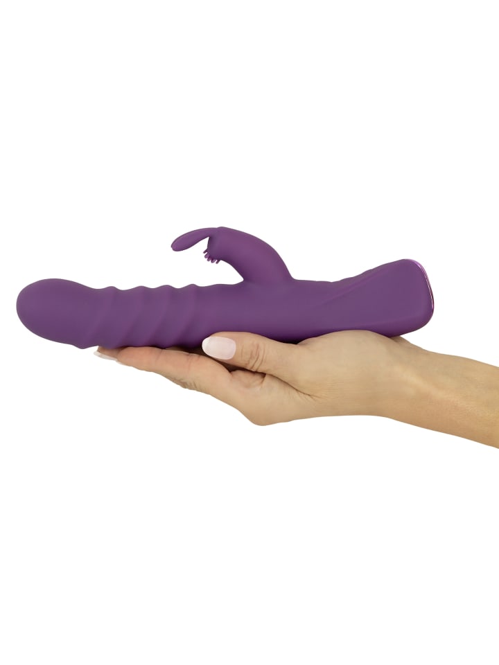 Javida Rabbitvibrator 2 Function Rabbit Vibrator in lila günstig kaufen 24 cm