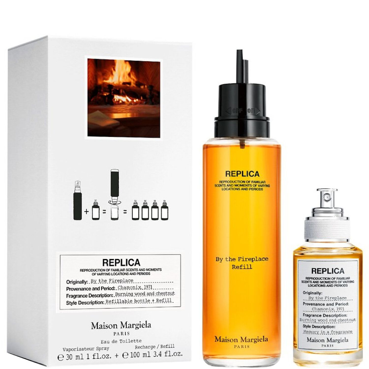 Maison Margiela By The Fireplace Coffret Eau de Toilette 30 ml & Recharge 100 ml