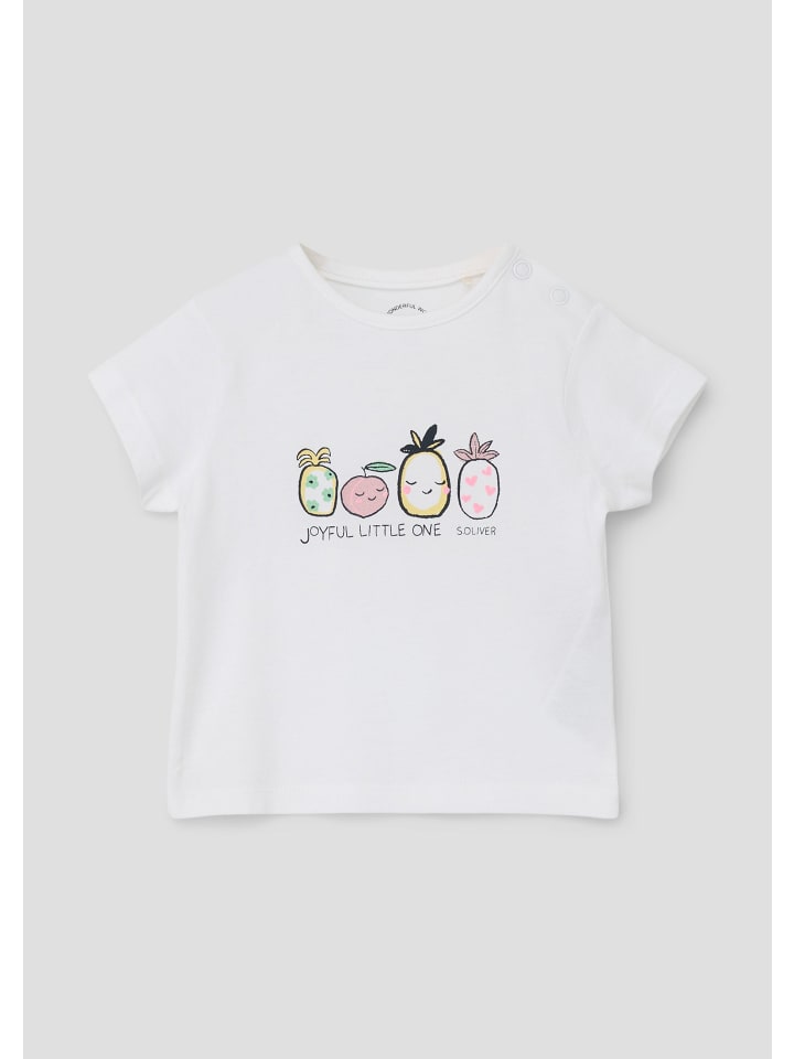 s.Oliver T-Shirt kurzarm in Weiß günstig kaufen