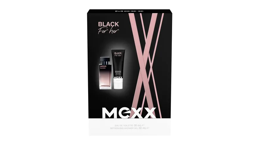 MEXX Black Woman Eau de Toilette + Duschgel Geschenkpackung