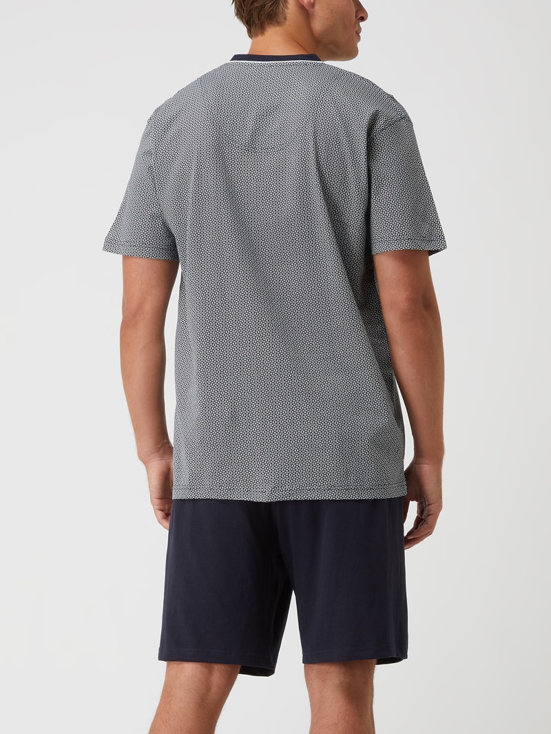 Pyjama aus Baumwolle in blau